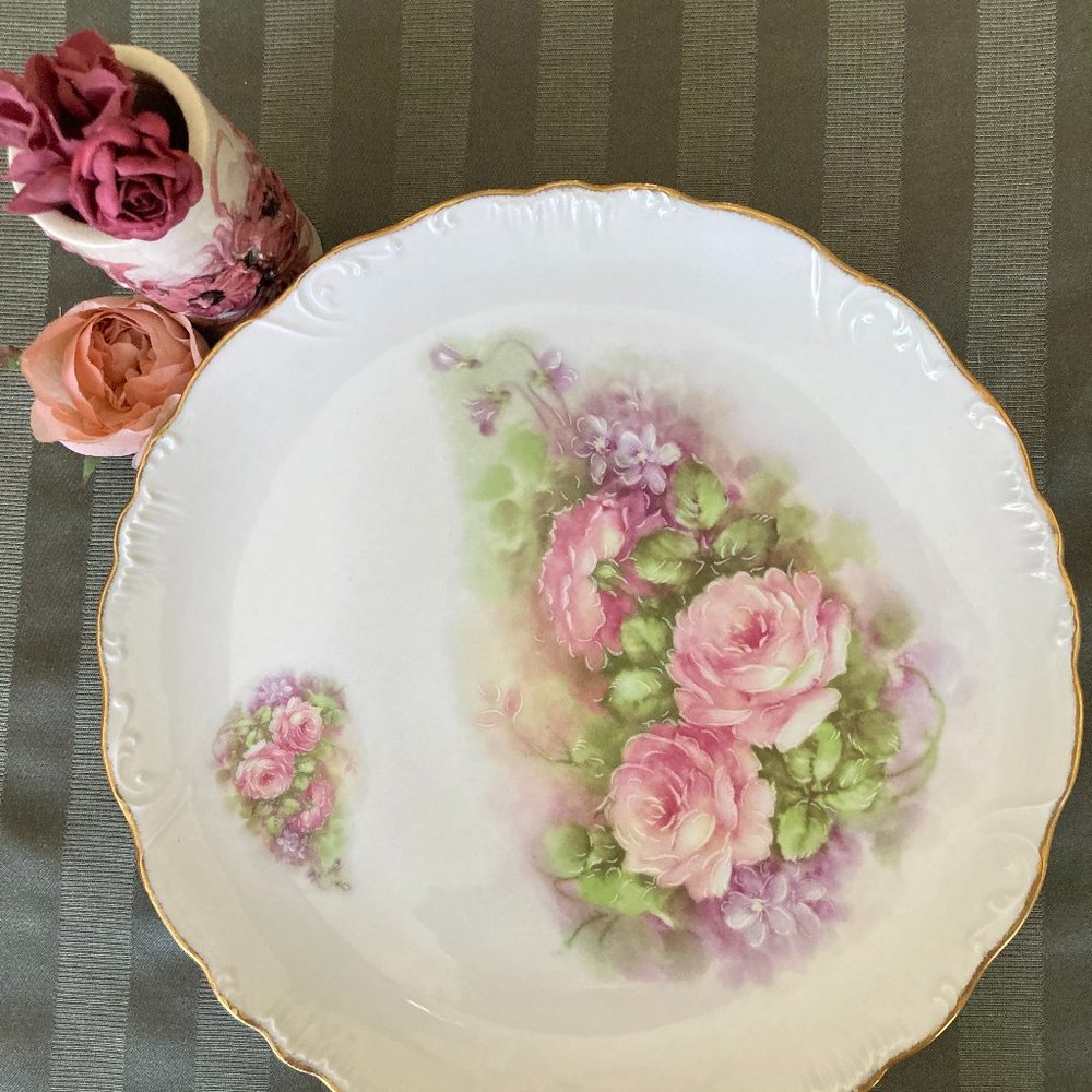 Beautiful Vintage Limoges Serving Plate from France